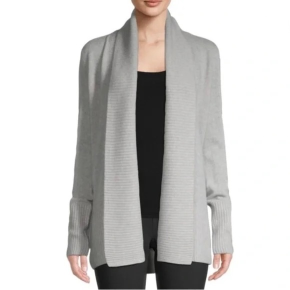 Saks Fifth Avenue 100% Cashmere Open-Front Cardigan - Picture 1 of 8